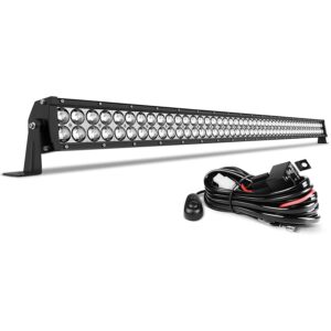 50 Inch Curved LED Work Light Bar 4D 400W +10ft Wiring Harness