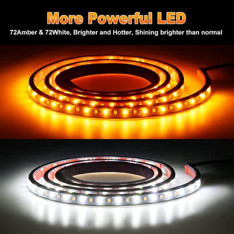LED Running Board Light DRL Side Kick Switchback Strips