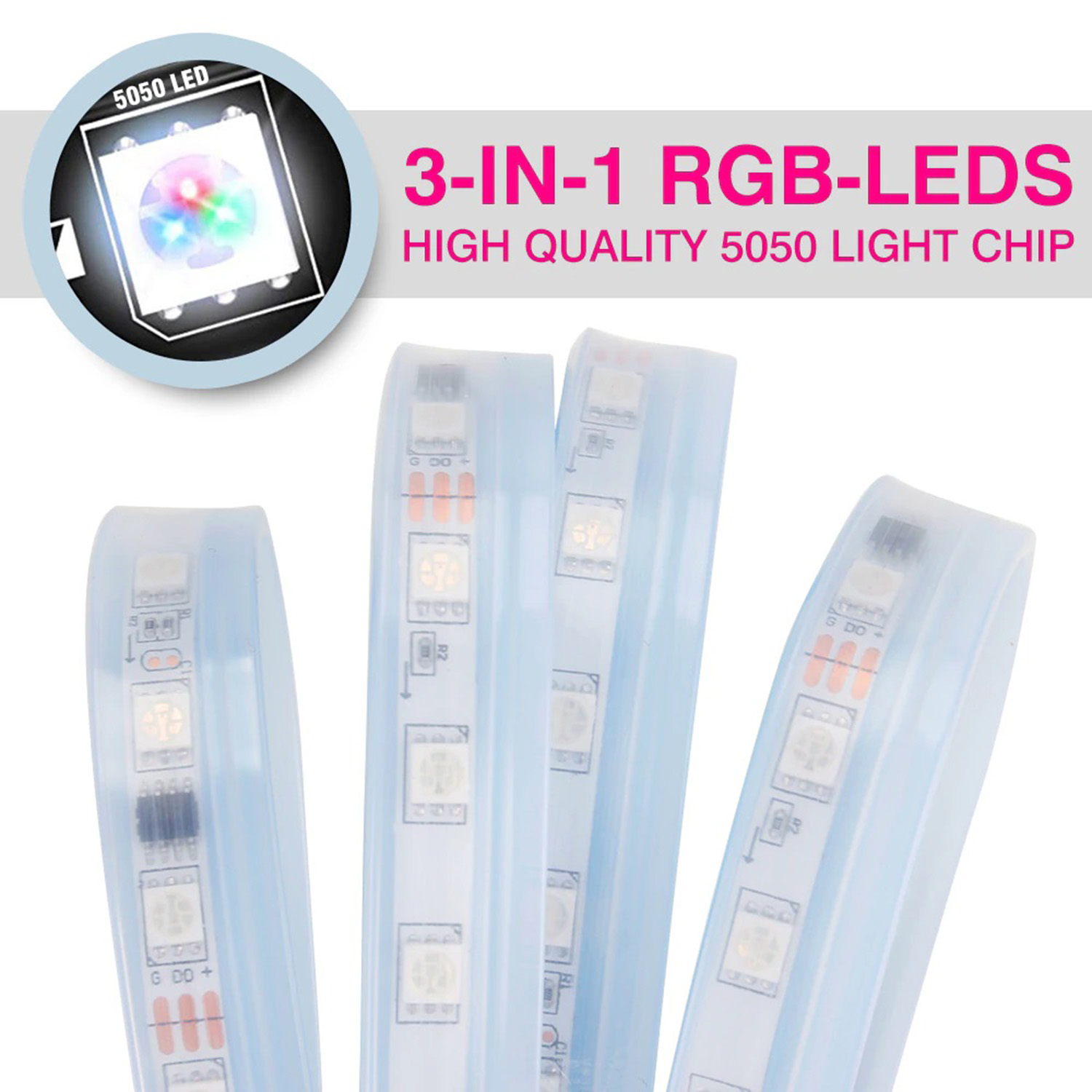 Car Hood LED Light Strip, 12V RGB LED Daytime Running Light Strip